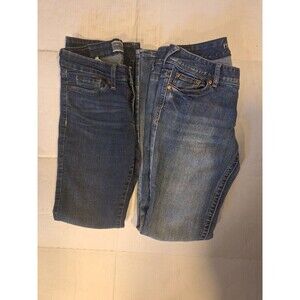 Women’s Lot of 2 Jeans Blue Medium Wash 5-Pocket Levi 6M Maurice's 5/6 Reg 29"